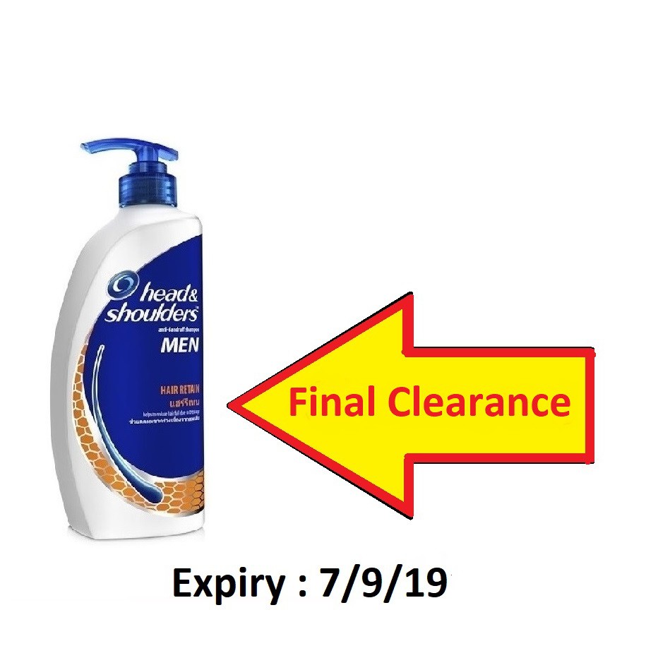 Head Shoulders Men Shampoo 650ml Hair Retain Exp 7 9 19