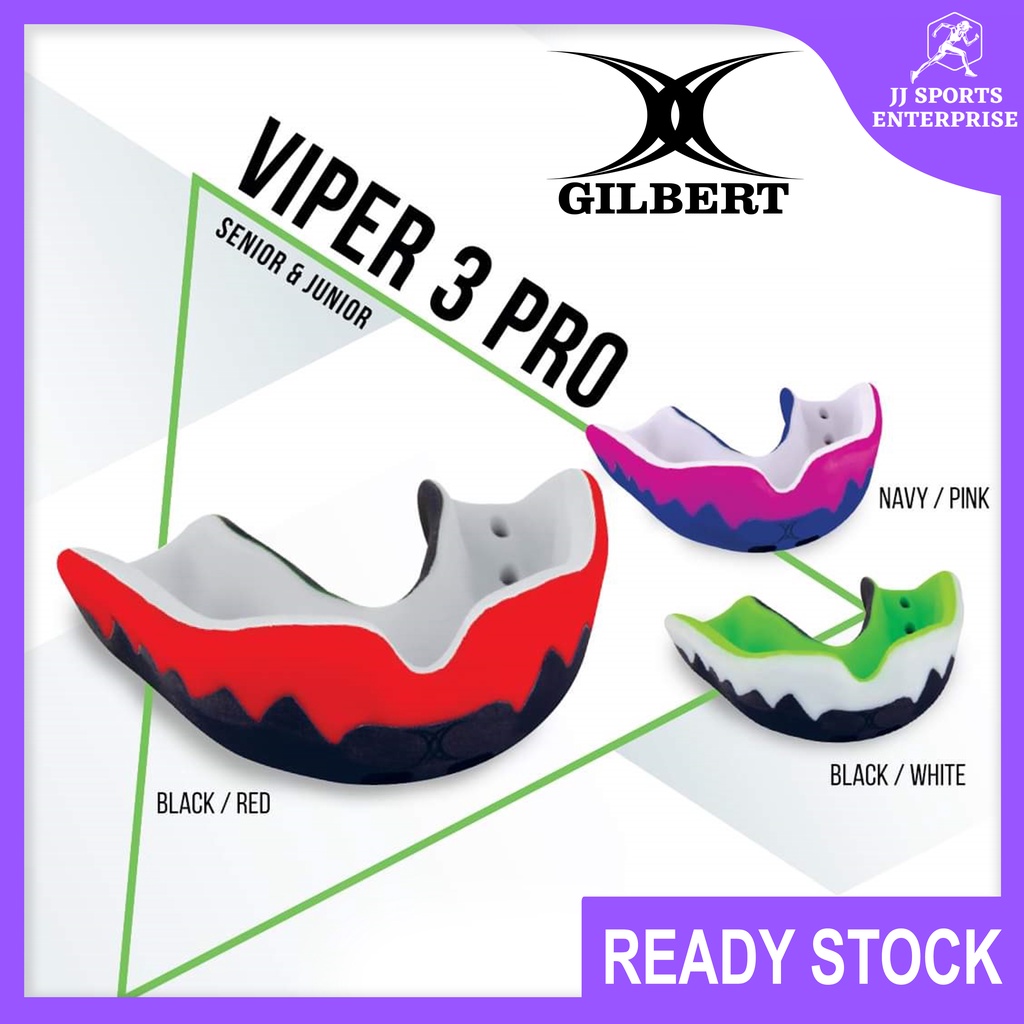 Gilbert Rugby Boxing Sports Teeth Protection Gum Shield Viper Mouthguard 