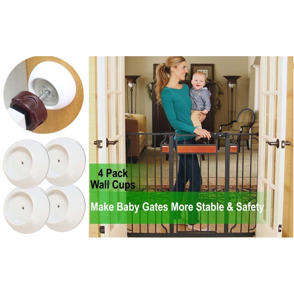 Security Fence Door Bar Gates Wall Pads Safety Indoor Baby Gate