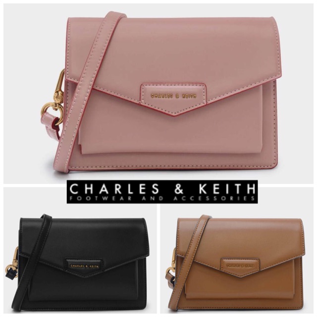 charles & keith envelope satchel