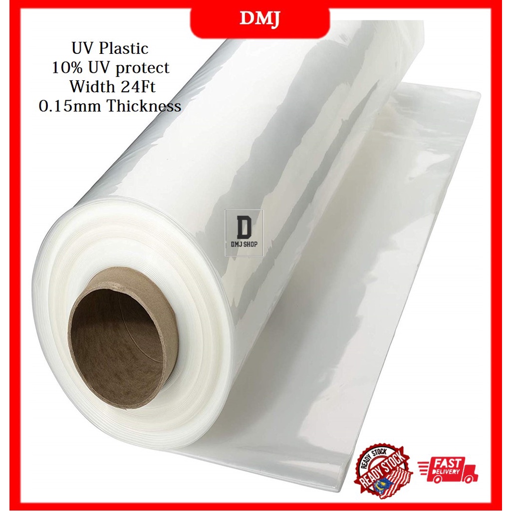 10 UV Protect 24Ft x 1Mtr UV Plastic Plastik UV Rumah Pelindung Hujan