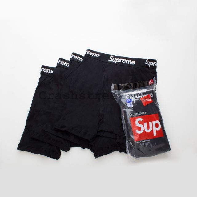 Original Supreme Hanes Boxer Briefs Underwear Pieces Shopee Malaysia