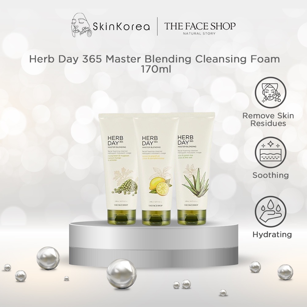 The Face Shop Herb Day 365 Master Blending Cleansing Foam 170ml
