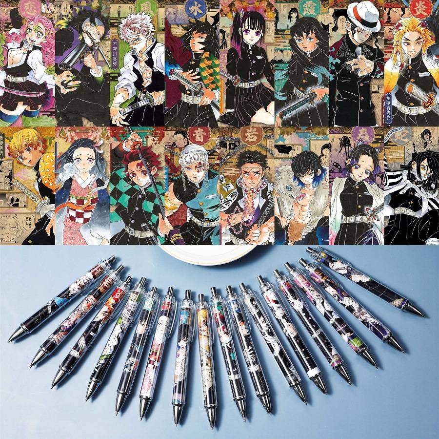 Anime Demon Slayer Kimetsu No Yaiba Cute 0 5mm Mechanical Pencil Student Writing Drawing Tool Push Automatic Pen Kids Stationery Gift Agatsuma Zenitsu Tsuyuri Kanawo Tomioka Giyuu Rengoku Kyoujurou Kamado Tanjirou Kamado Nezuko