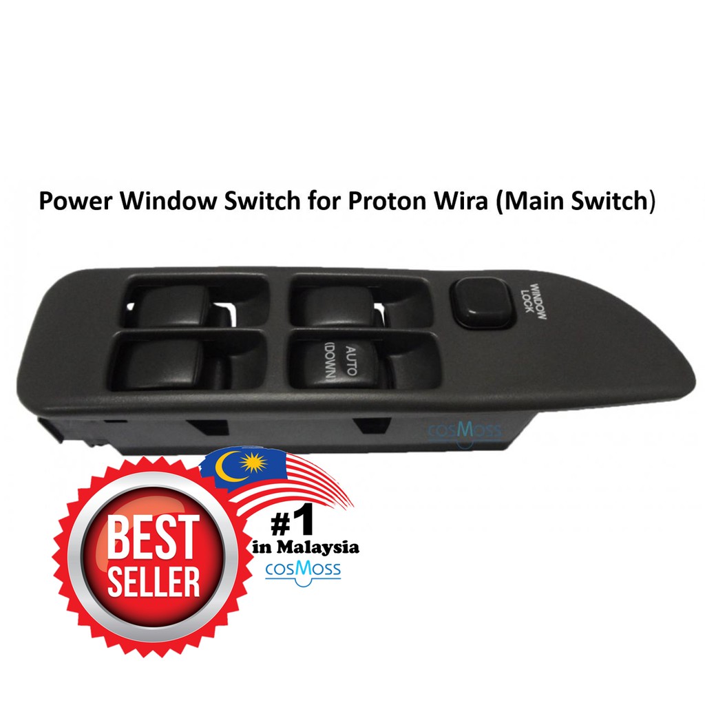 Proton Wira Driver Side Power Window Main Switch Shopee Malaysia