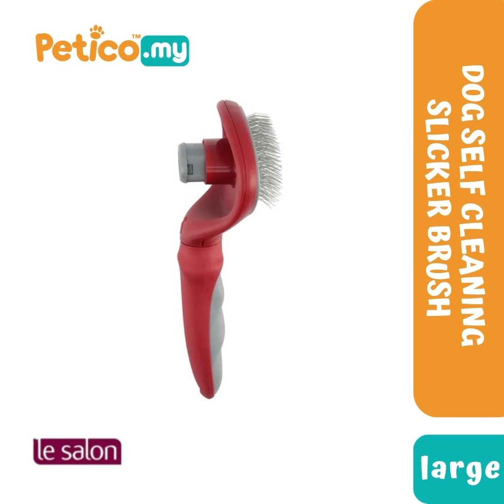 Le Salon Essential Dog Self-Cleaning Slicker Brush Large