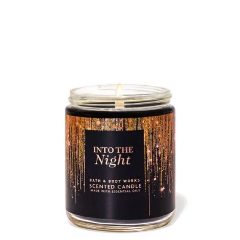 into the night bath and body works candle