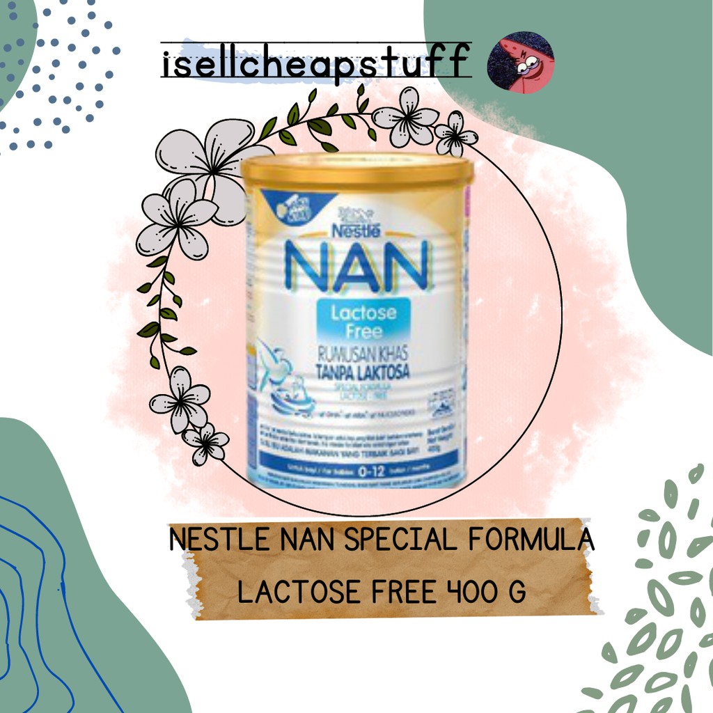 NESTLE NAN SPECIAL FORMULA LACTOSE FREE 400 G Shopee Malaysia