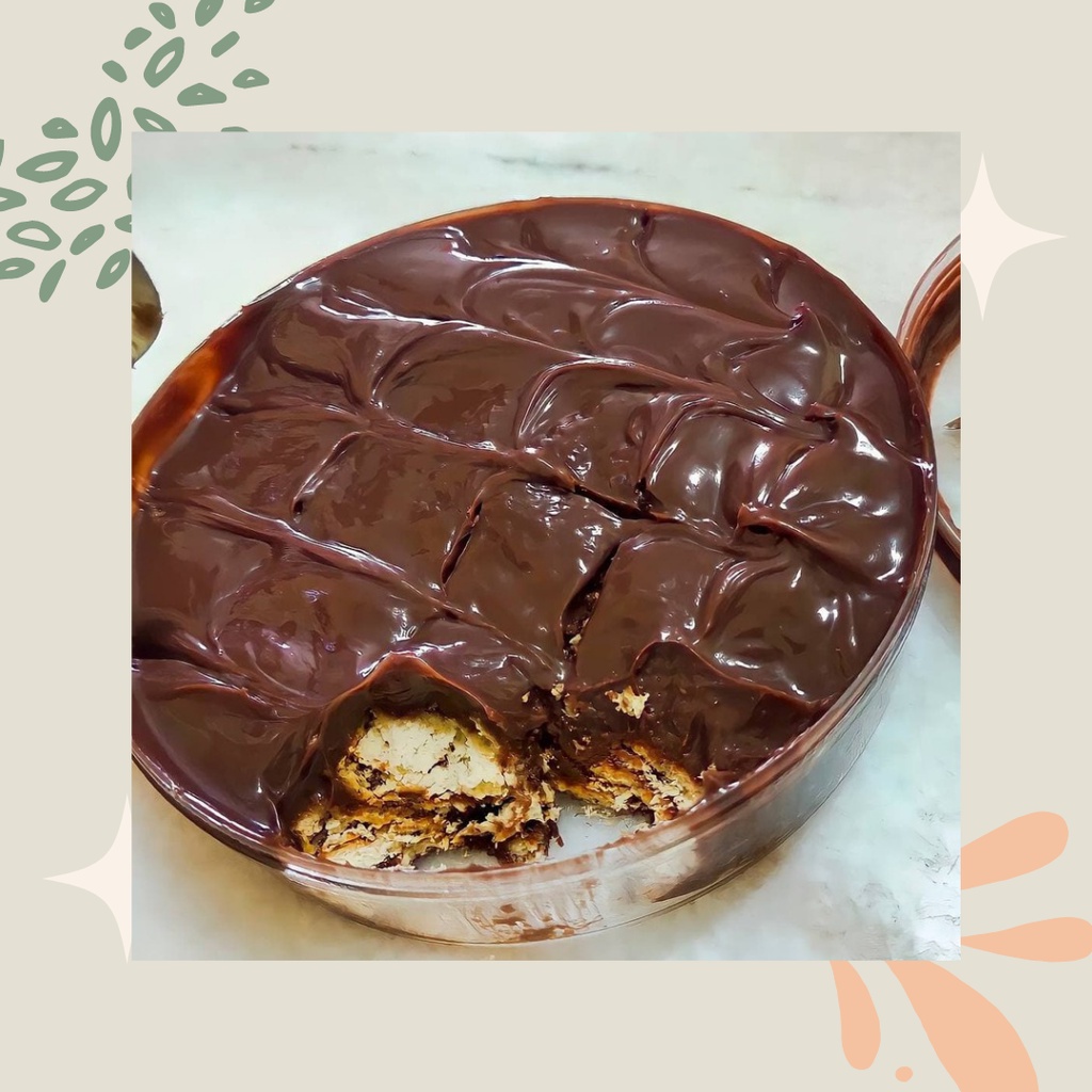 Kek Batik Ganache Almond M1lo Or3o Mama Aishah {Khairul Aming}