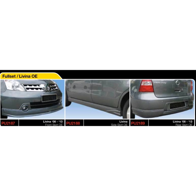 Nissan Livina 2008 2009 2010 2011 2012 2013 Oem Bodykit Body Kit Front ...