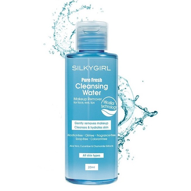 silkygirl pure fresh cleansing water
