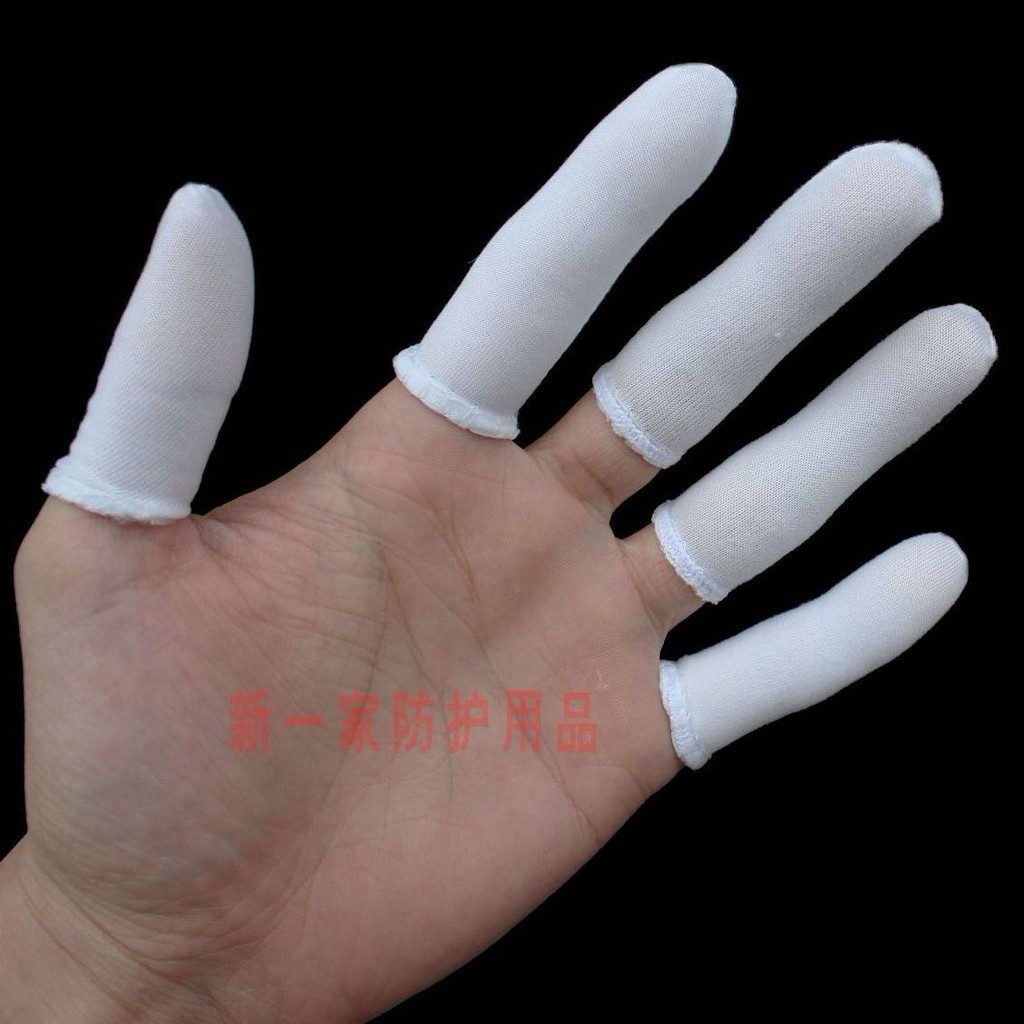 Sarung Tangan Ibu Jari Yang Tidak Tergelincir Keperluan Permainan Perlindungan Buku Jari Alat Pelindung Sukan Katil Jari Tulen Kapas Boleh Pakai Insurans Jersi Katun Jersi Tahan Pakai Tebal Bernafas Tebal Kain Putih Kain Jari