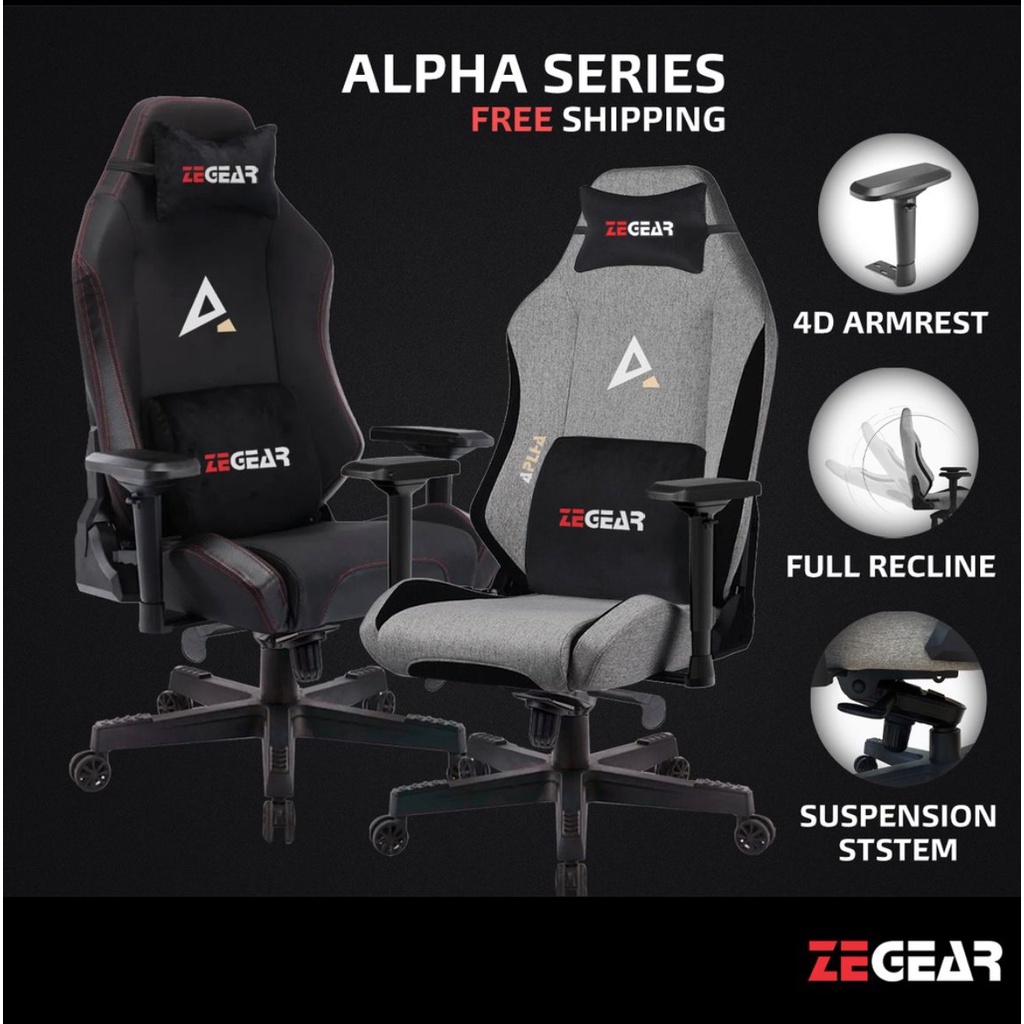 2 Years WarrantyFree Shipping Premium Quality Alpha Series Gaming Chair Kerusi Gaming Office Chair