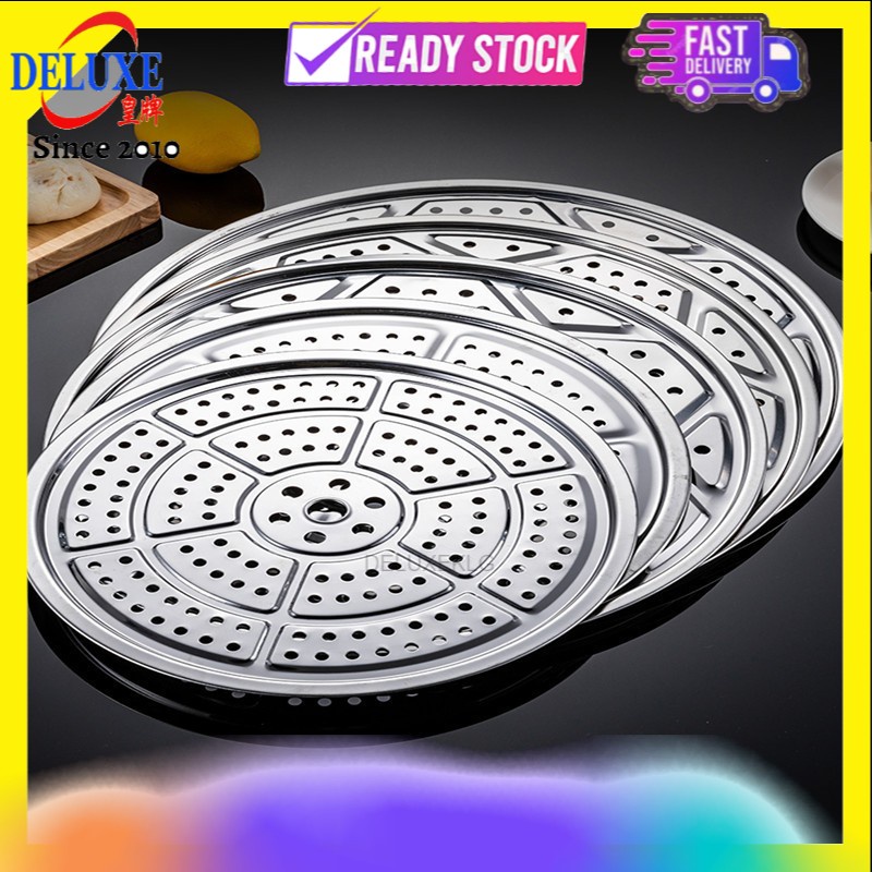 Stainless Steel Steamer Plate Steaming Tray/Hidangan Kukus/Steam Rack