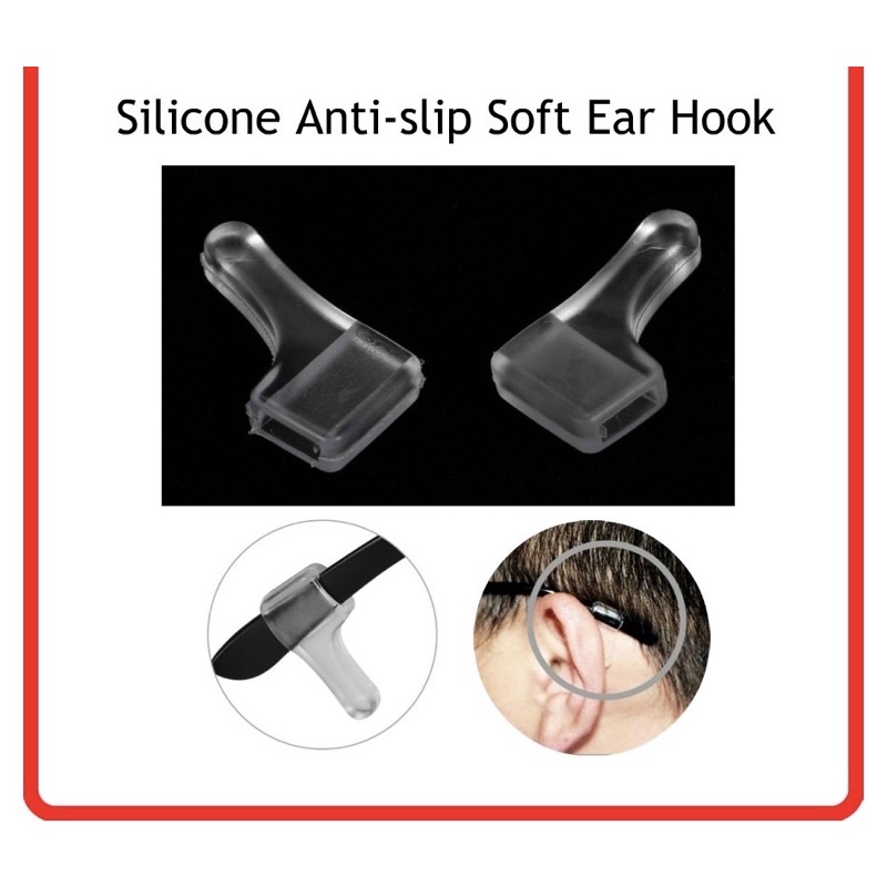 Anti Slip Ear Hook For Spectacle Ear Hook Retainer Sport Shopee Malaysia