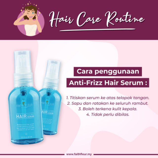 Serum Faith Fleur New Formula Rambut Gugur Kelemumur Nipis Uban Kutu Botak Shopee Malaysia