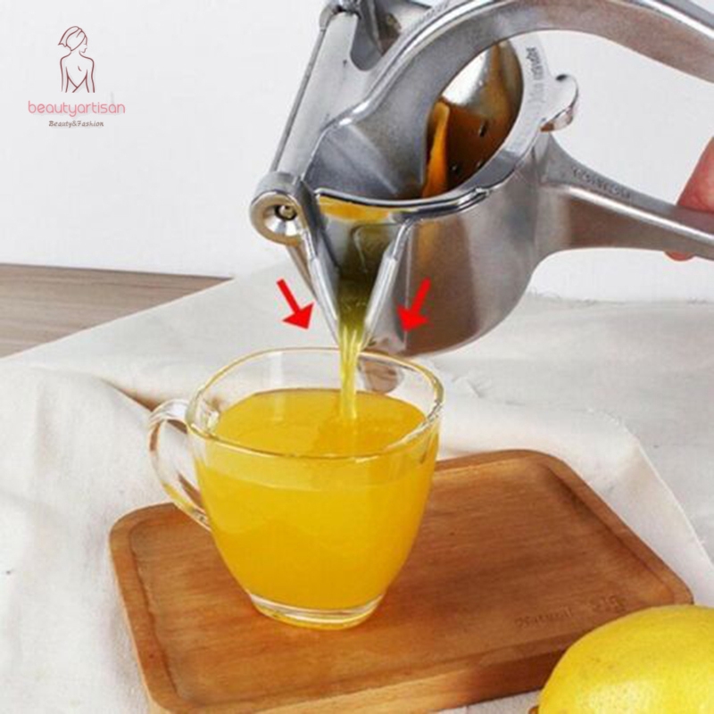 Thicken Manual Multi-Function Aluminum Alloy Fruit Juicer Large Bowl JIEHED 2019 New Heavy Duty Eco Juicer Easy to Use Lemon Juicer Fruit Squeezer Stainless Steel Durable Silver 