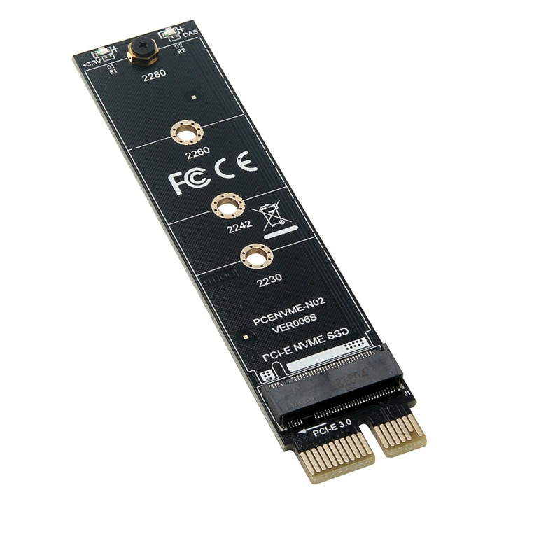 Pcie To M2 Adapter Nvme Ssd M2 Pcie X1 Raiser Pci E Pci Express M Key Connector Supports 2230 7741