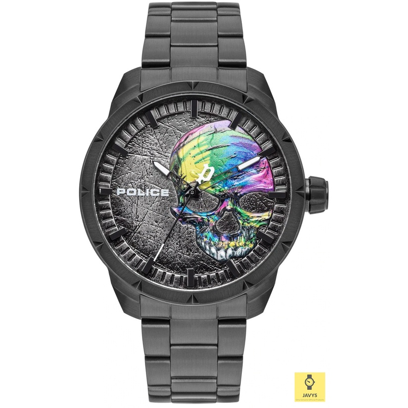 POLICE Timepiece PL15715JSB/78M / Men's Watch / NEIST / Colourful Skull ...