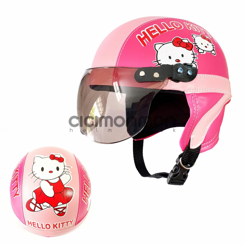 Hello Kitty Retro Child Helmet Shopee Malaysia