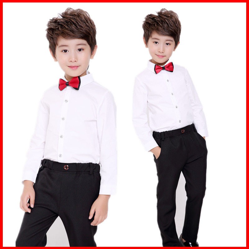 white formal shirt for boys