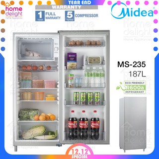 Midea Single Door Refrigerator Fridge Ms 235 Shopee Malaysia