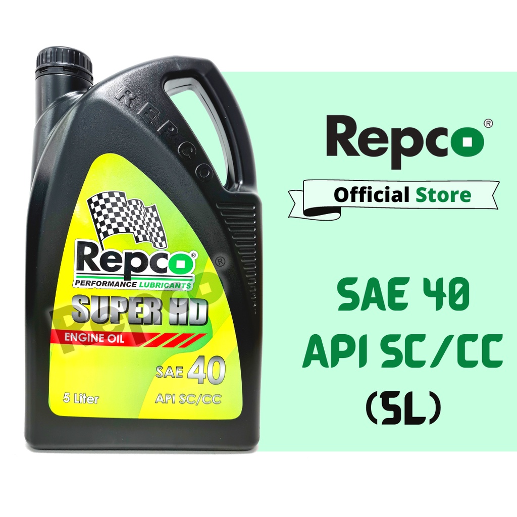 Repco Super HD SAE40 API SC/CC Monograde Heavy Duty Engine Oil (5L