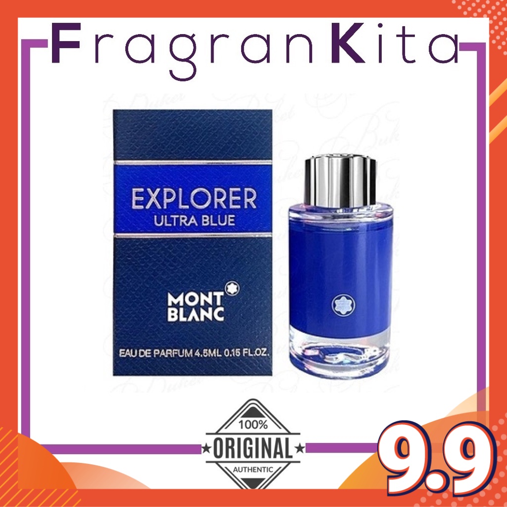 Mont Blanc Explorer Ultra Blue Miniature 4.5 ml EDP Shopee Malaysia