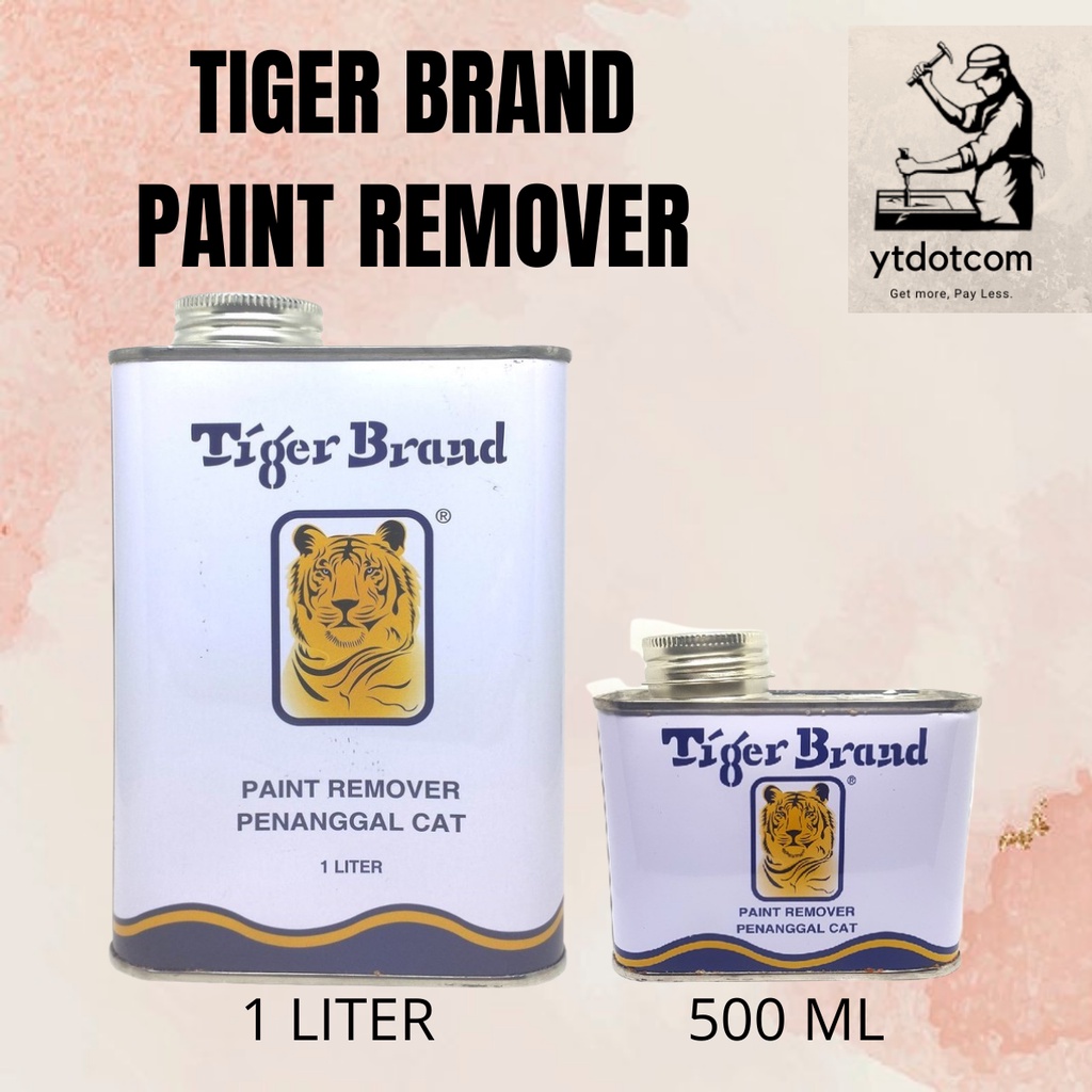 Tiger Brand Paint Remover/ Penanggal Cat Buang Cat Remove Paint 0.5L 1L Shopee Malaysia