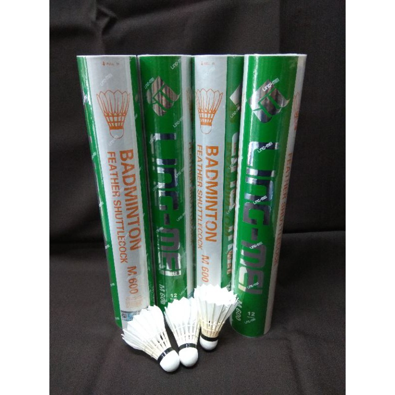 SHUTTLECOCKS [ORIGINAL] LING-MEI M600 BADMINTON ( 1 TUBE = 12 PCS ...