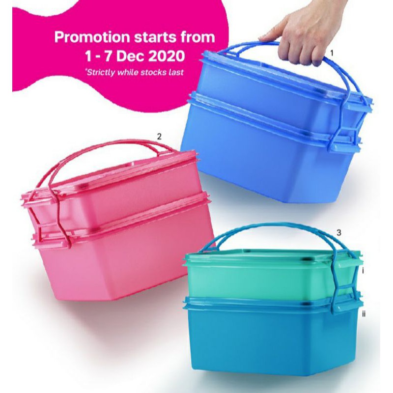 ⚡DEALS⚡Tupperware Jumbo Goody Box with Carolier #readystock