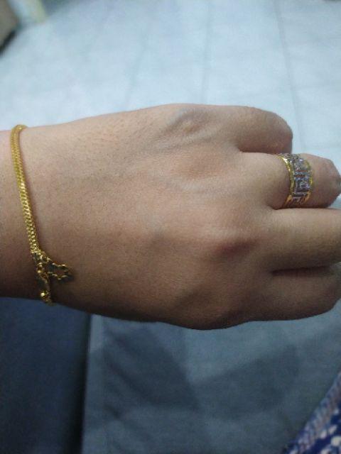  Gelang  Emas  Pandora  Padu 5g Lobster Hook Emas  916 