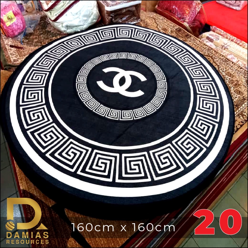 KARPET ANTI DEBU DESIGN BULAT TRENDY DAN VIRAL 2022 