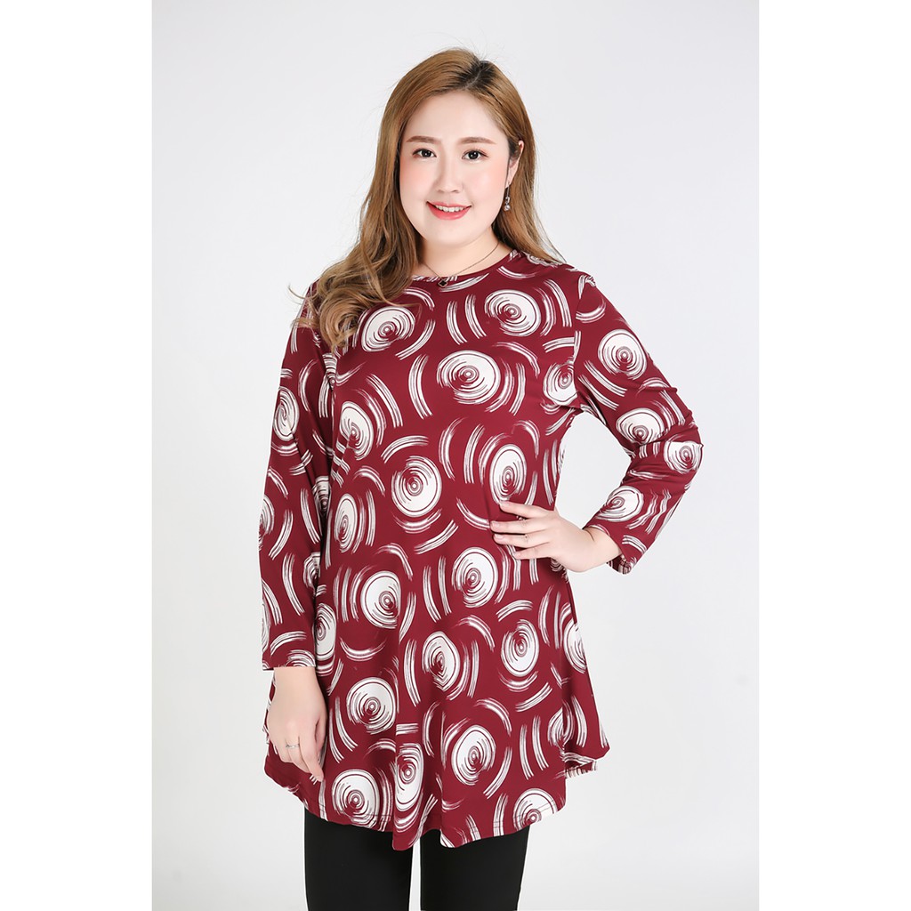 CY 3897 Muslimah Batik  Plus Size Besar Blouse  Top XXL 