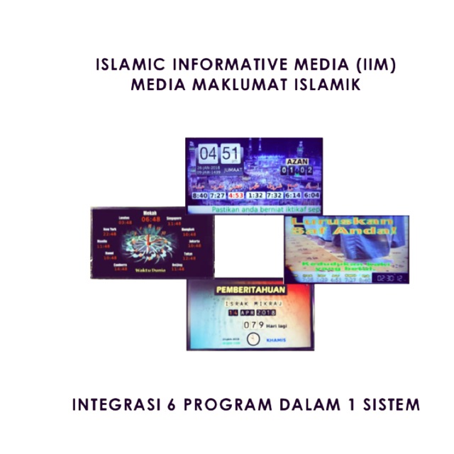 paparan smart tv info kuliah dan waktu solat.kami berada ...