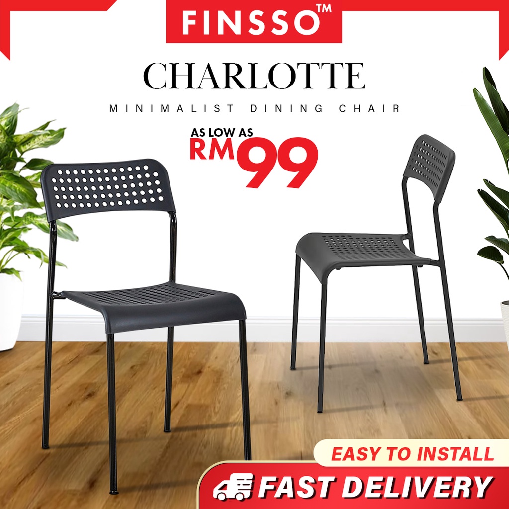 FINSSO: High Quality CHARLOTTE Plastic Chair