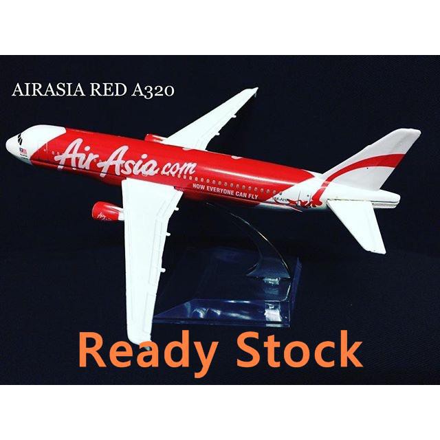 2019 Airplane Model Model Kapal Terbang Aircraft Airasia Air Asia Shopee Malaysia