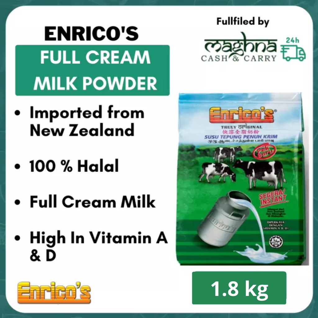 Enrico S Full Cream Milk Powder Susu Tepung Penuh Krim 1 Pack 1 8 Kg Shopee Malaysia