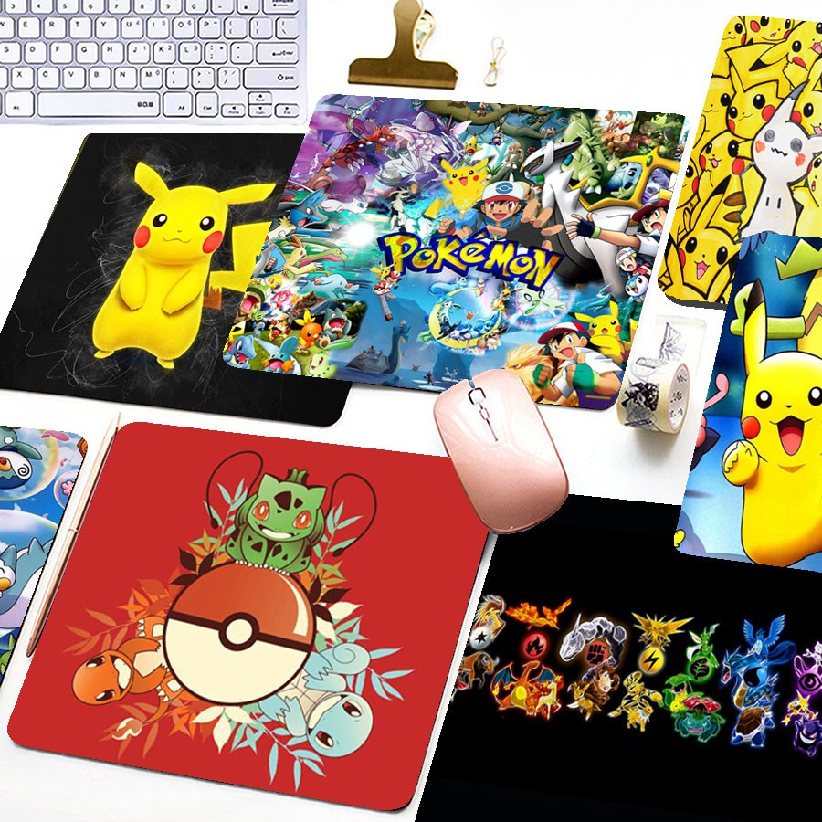 Anime Gaming Mouse Pad Cartoon Pokemon Game Antislip Pad LoL Gamer