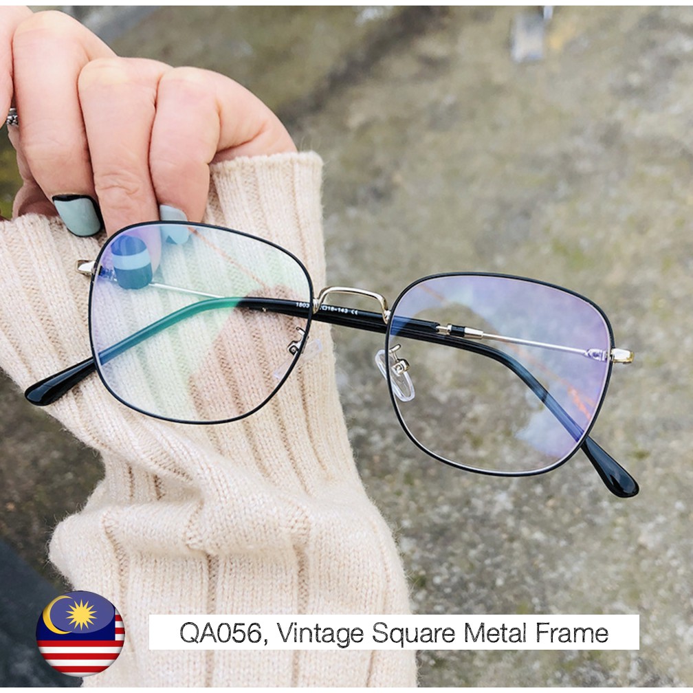 vintage square frame glasses