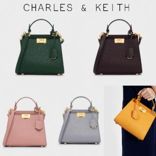 charles and keith push lock bag