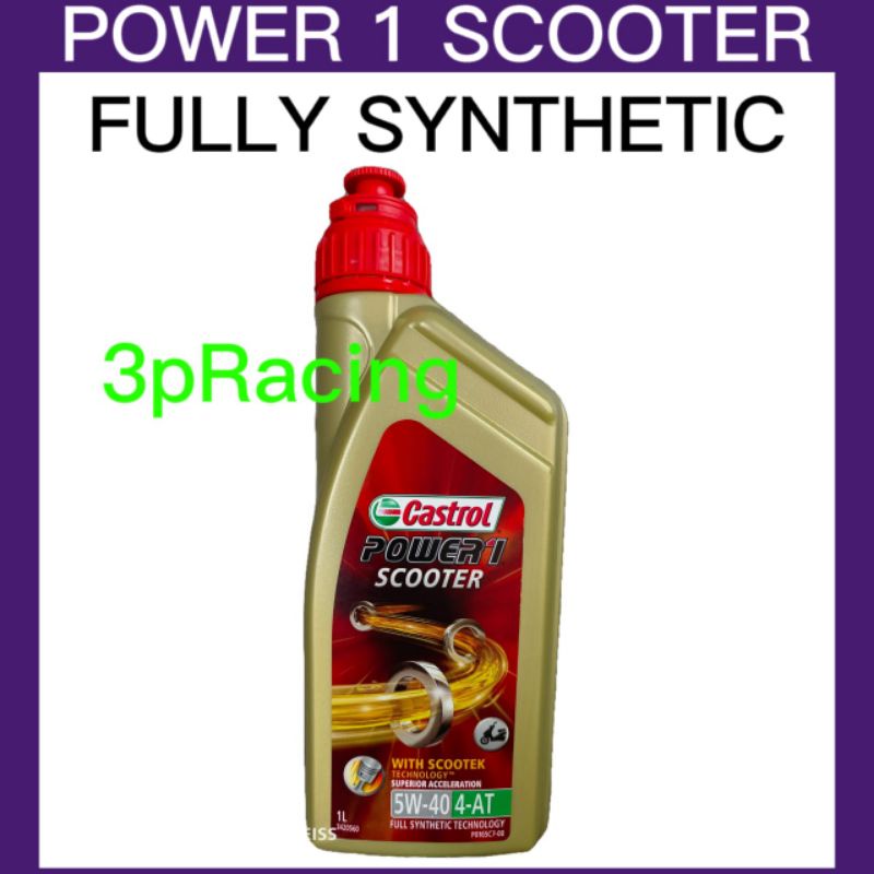 Castrol Power 1 5w 40 Motul Scooter Power 5W40 Öl Ölfilter PIAGGIO