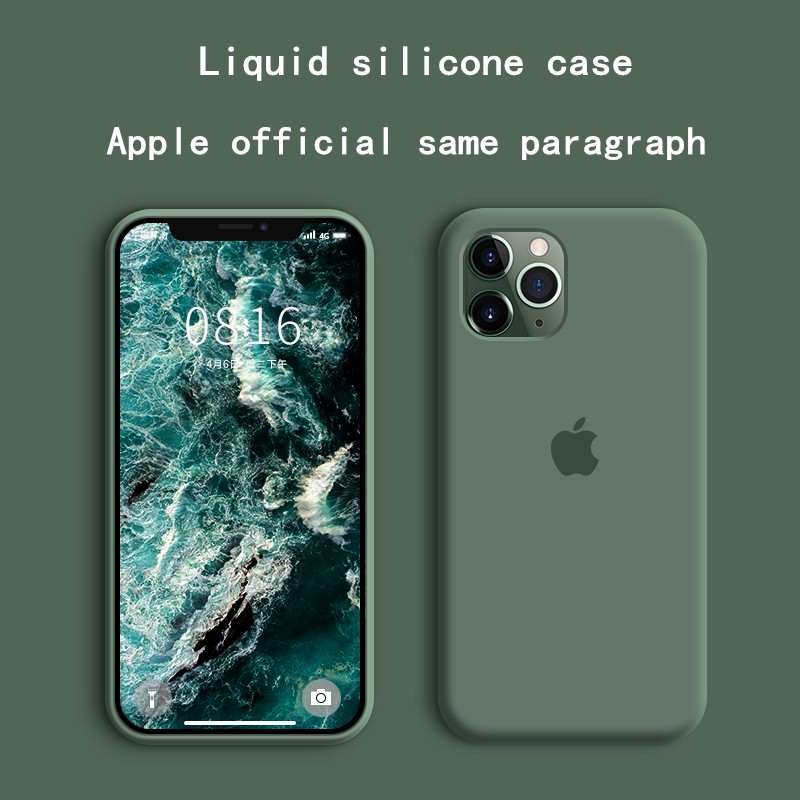 Readystock Iphone11 11pro 11promax 6 6sp 7 8plus X Xsmax Xr Silicone Case For Pine Green Casing Shopee Malaysia