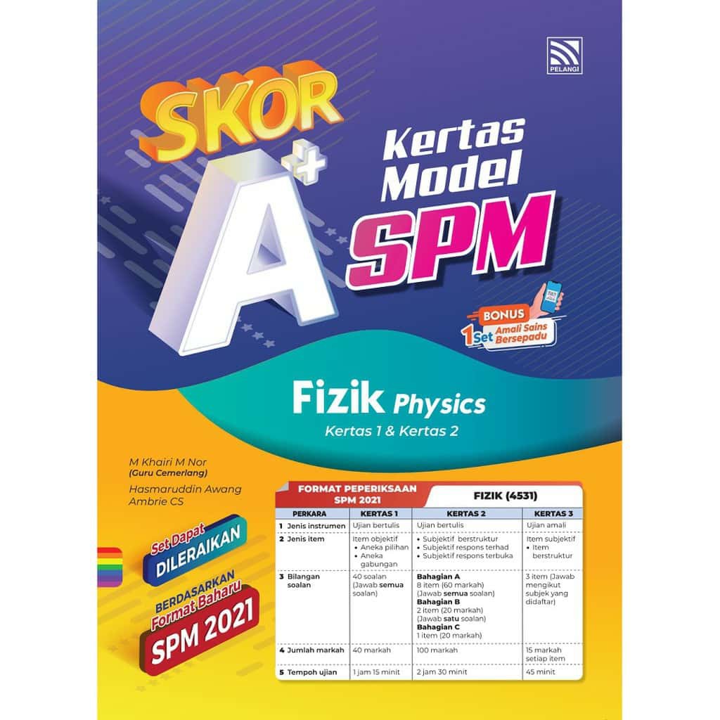 St Pelangi Buku Latihan Kertas Model Skor A Spm 2021 Fizik Physics Dwibahasa Shopee Malaysia