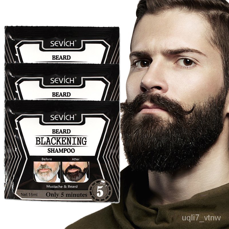 Beard Dye Shampoo For Men Beard Dying Removal White Grey Beard Hair