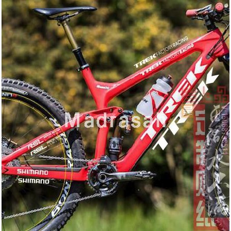 red trek mountain bike