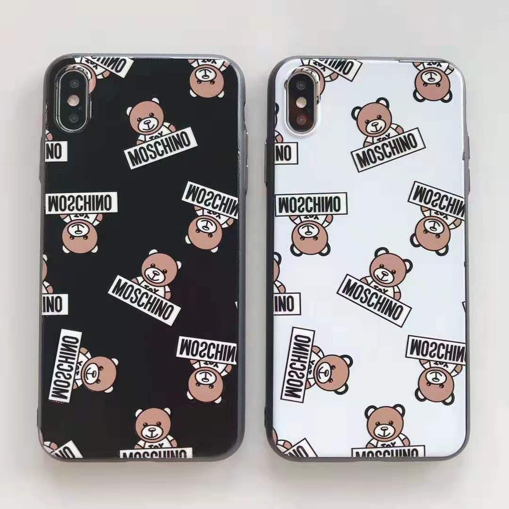 Moschino Teddy Bear For Iphone 11 Xs Max X 7 8 Plus Case Xr Case Bump Shopee Malaysia