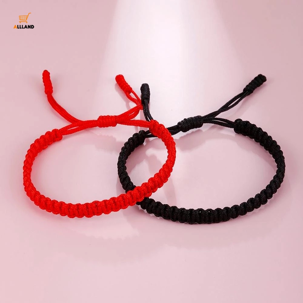 Handmade Knot Woven Rope Bracelet/Adjustable Lucky Braid Thread Tibetan Buddhist Hand Rope For Women Men Couple Jewelry Accessories