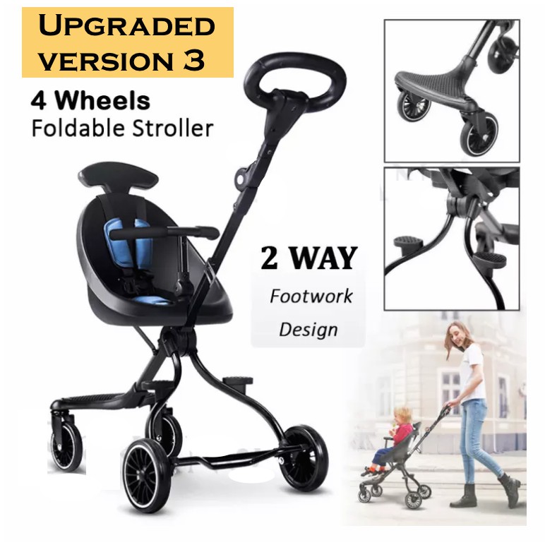 4 wheel baby stroller