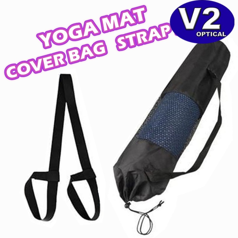 Pilates & Yoga Canvas Mat Bag (Black) for Pilates